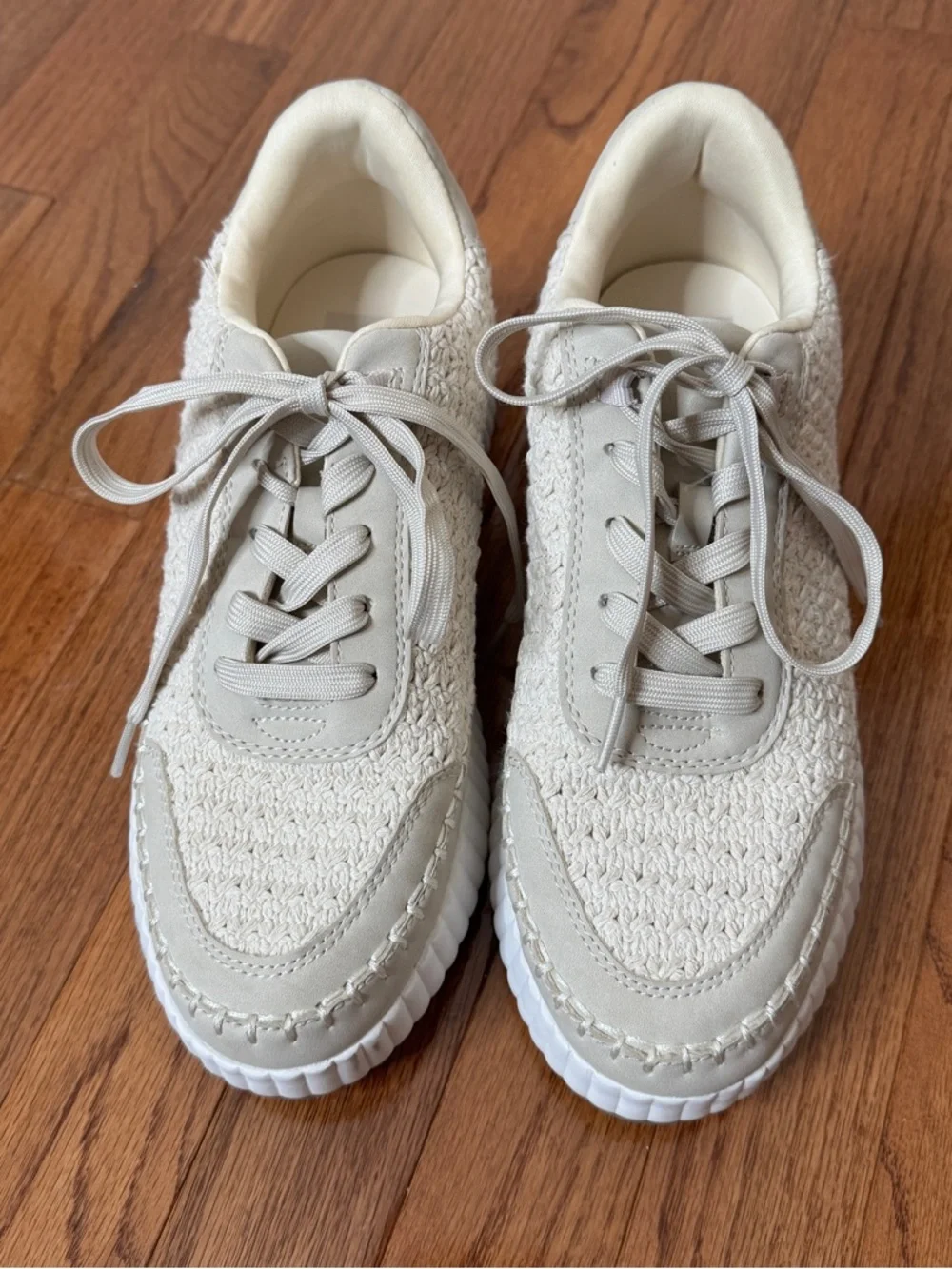 Dolce Vita Women's Dolen Platform Sneaker Ivory Size 8.5